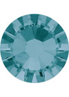 Blue Zircon 16SS Round Flatback NoHotfix Platinum Foiling 2058
