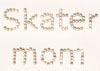 Figure Skating Rhinestone Applique Skater Mom B
