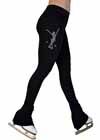 P22 Jumping Skater Black Pants 3” Waist Swarovski Crystals MJM