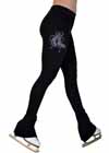 P22 Blue Ribbon Skates Black Pants 3” Waist Swarovski Crysta MRB