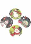 Coasters Tumbled Stone Snowy Friends 4 Winter Design Round