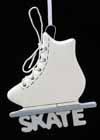 * Ornament Figure Skate With the Word Skate Underneath *