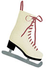 * Ice Skate Stocking with Red Laces *