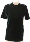 Consignment GK Black Velvet Shirt Stoned Shoulders Child Large