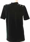 Consignment GK Black Velvet Shirt Stoned Shoulders Child Large