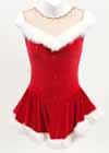 Consignment Iskatewear Red Velvet Santa White Fur Stone Adult XS