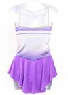 Consignment Custom Purple Silver Strap Lycra Skirt Adult M