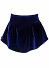 Consignment Lucky S Royal Blue Velvet Skating Skirt Child XS