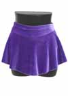 Consignment Skating Skirt GK Purple Velvet Skirt Child L