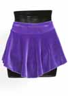 Consignment Skating Skirt GK Purple Velvet Skirt Child L