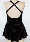 Consignment Sleeveless Black Textured Velvet Dress Child 8-10