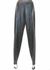 Consignment Mens Skating Pant Black Leather Look Lycra 26" Waist