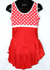 Consignment Red Polka Dot Top Sleeveless Lycra Dress Child 12