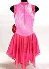 Consignment Jerry's Hot Pink Velour Top Animal Skirt Child 12-14