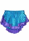 Consignment G Fashions Skirt Turquoise Purple Lycra Child XXS