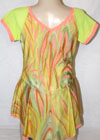 Consignment Yellow & Orange Sleeve Tie Dye Dress Child 12-14