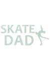 Decal Window Vinyl "Skate Dad" Layback Skater Lime