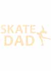 Decal Window Vinyl "Skate Dad" Layback Skater Yellow