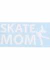 Decal Window Vinyl "Skate Mom" Layback Skater White