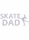 Decal Window Vinyl "Skate Dad" Layback Skater Blue