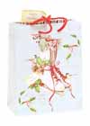 * Skate Gift Bag Red Cord Handles and Happy Holidays Tag *