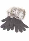 Faux-Fur Cuff Gloves Arctic Ermine For Women