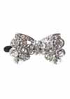Magnetic Rhinestone Hair Clips Bow 3 Per Package
