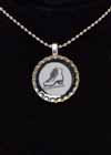 Bottle Cap Skate Image Pendant on Ball Chain