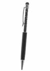 Crystal Ball Point Pen W Touch Screen Stylus Black