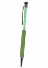 Crystal Ball Point Pen W Touch Screen Stylus Green