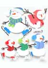 Ice Skating Stickers for Scrapbooking Snowman 5 Piece