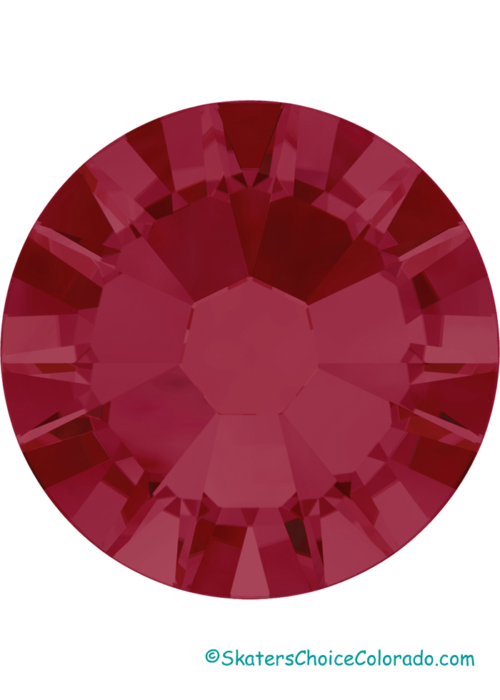 Ruby 16SS Round Flatback NoHotfix Platinum Foiling 2058 - Click Image to Close