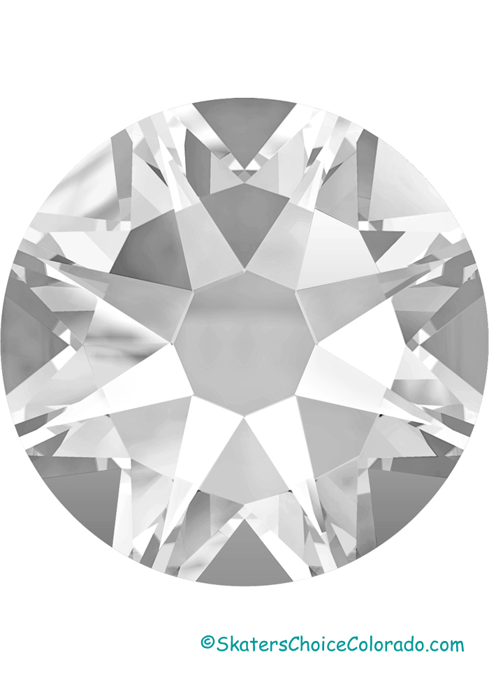 Crystal 20SS Round Flatback NoHotfix Platinum Foiling 2088 - Click Image to Close
