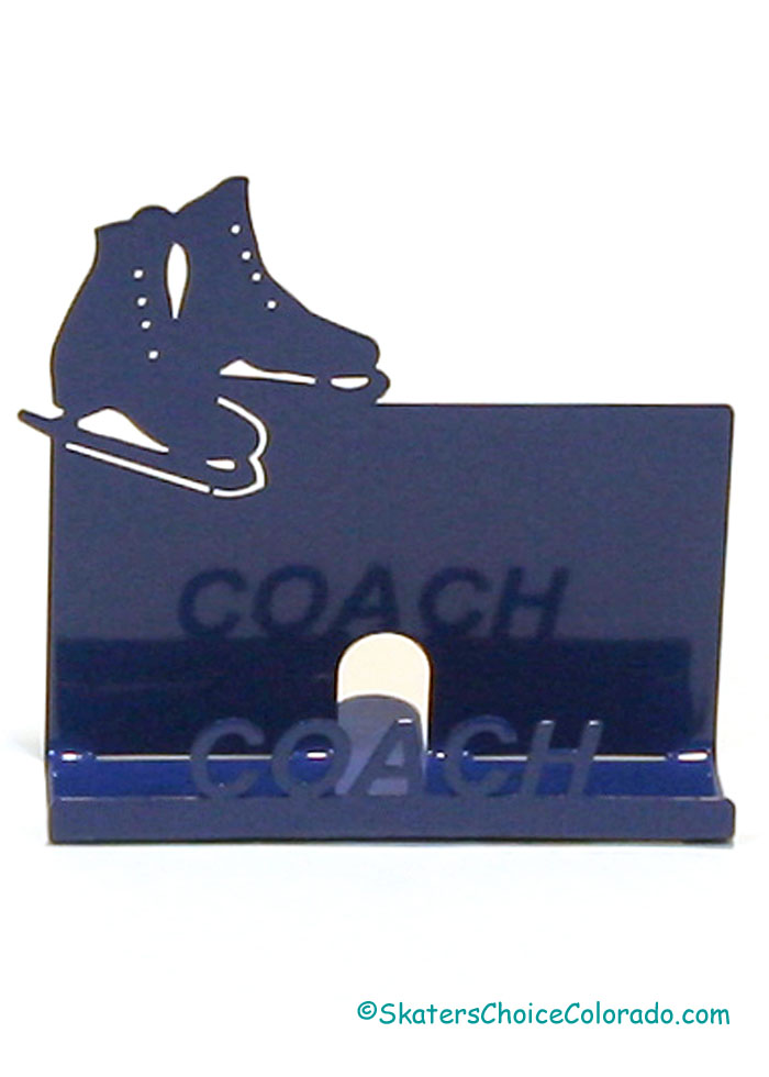 Business Card Holder for Your Coach in Blue - Click Image to Close