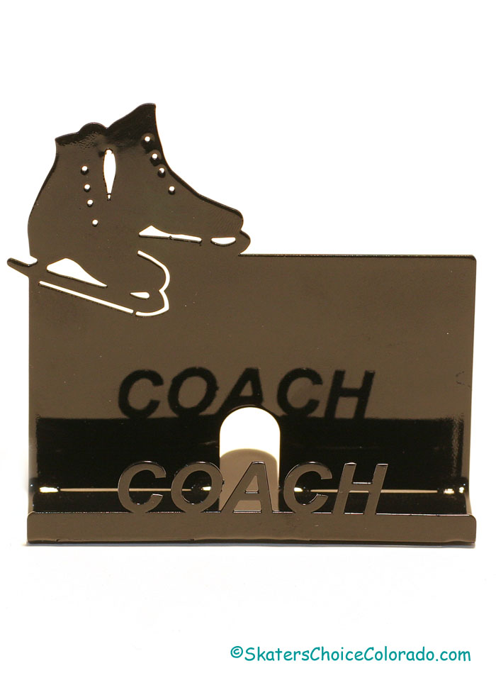 Business Card Holder for Your Coach in Black - Click Image to Close