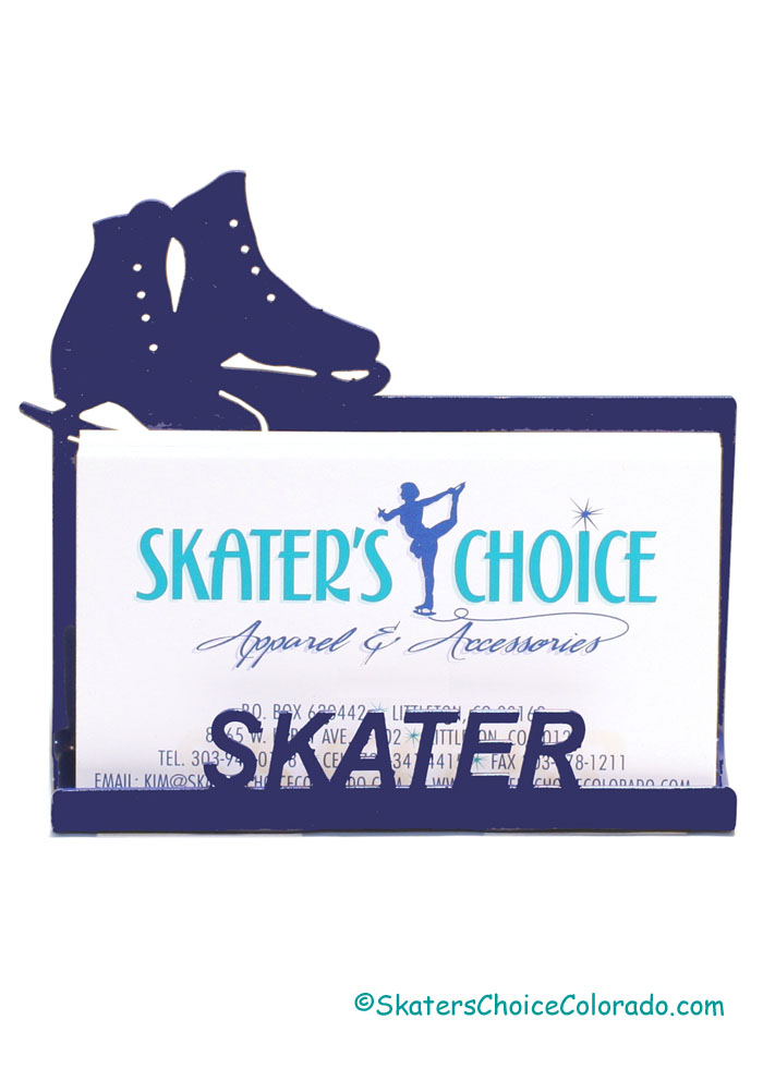 Business Card Holder for a Skater Blue - Click Image to Close