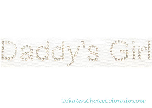 Figure Skating Rhinestone Applique "Daddy's Girl" - Click Image to Close