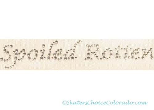 Figure Skating Rhinestone Applique "Spoiled Rotten" - Click Image to Close