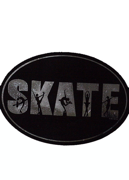 Magnet F Skate Word Oval for Car, Locker or Anywhere - Click Image to Close