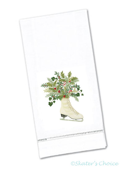 Ice Skate Hand Towel - Click Image to Close