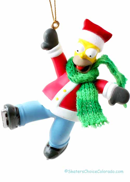 Homer Simpson on Ice Skates - Click Image to Close
