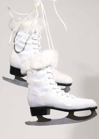 Womans Ice Skate Pair Ornament - Click Image to Close