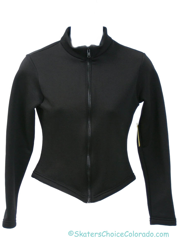 Consignment Jump N Style Black Fleece Fitted Jacket Adult S - Click Image to Close