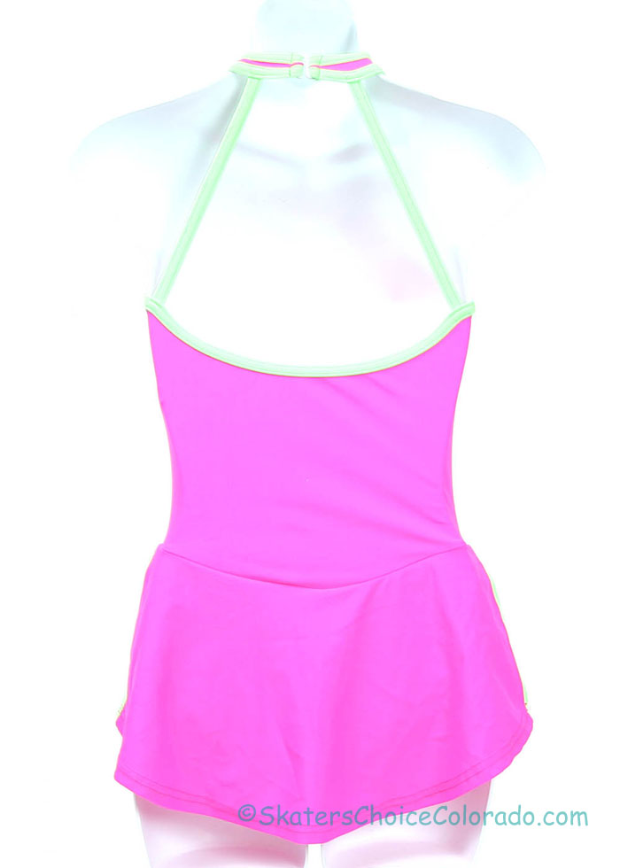Consignment Imperial Sportswear Hot Pink Lycra Halter Adult S - Click Image to Close