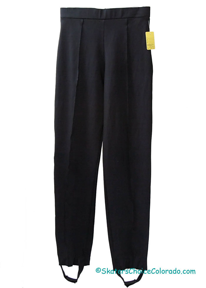 Consignment Mens Black Pant Stitched Front Crease 30" Waist - Click Image to Close