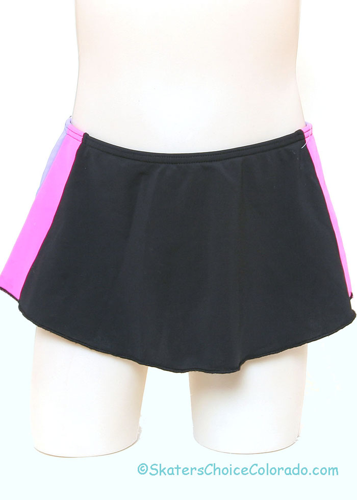 Consignment Skating Skirt Jumpin Style Black Lycra Skirt Child M - Click Image to Close