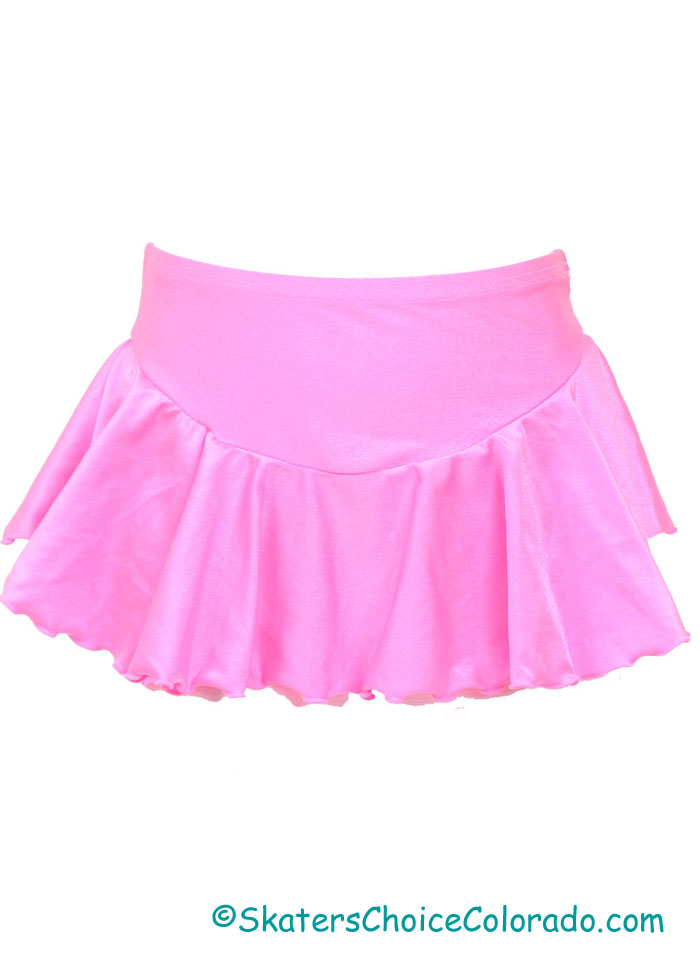 Consignment Mondor Lycra Skating Skirt Hot Pink Child 6x-7 - Click Image to Close
