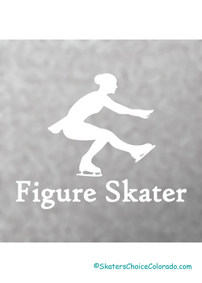 Decal #2 Female Sitspin Pose "Figure Skater" Underneath 5"x6" - Click Image to Close
