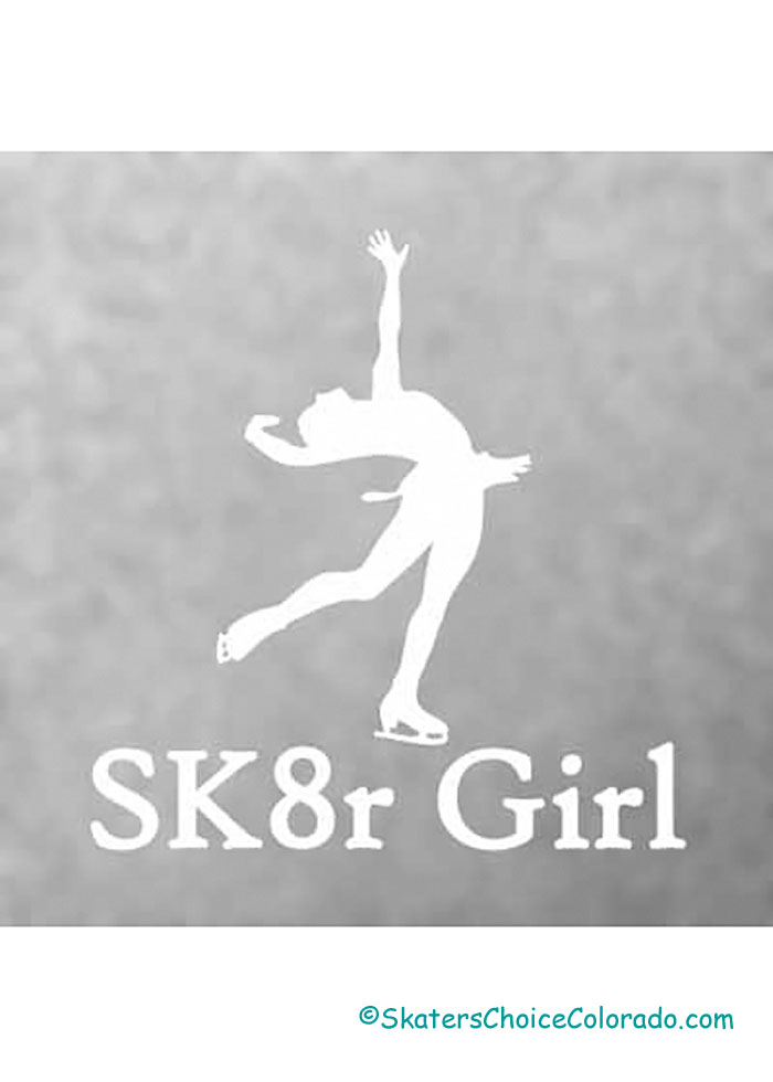 Decal #4 Female Layback Pose "Sk8r Girl" Underneath 6"x4" - Click Image to Close