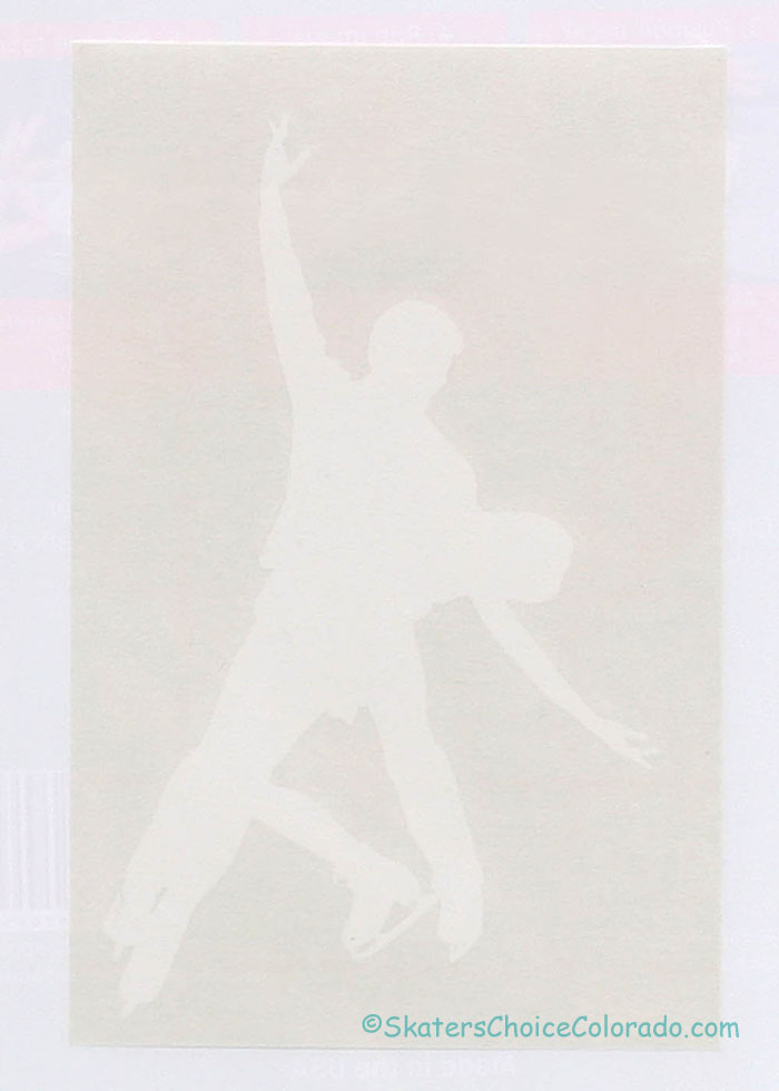 Poster Size Vinyl Wall Decal of Ice Dancers 3 Feet x 4.5 Feet - Click Image to Close